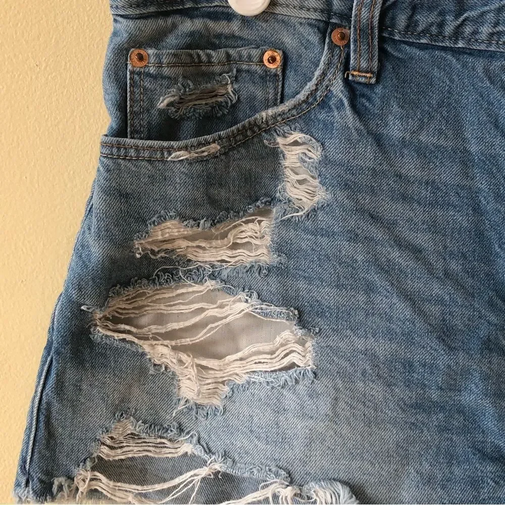 Abercrombie and Fitch High Rise Jean Shorts